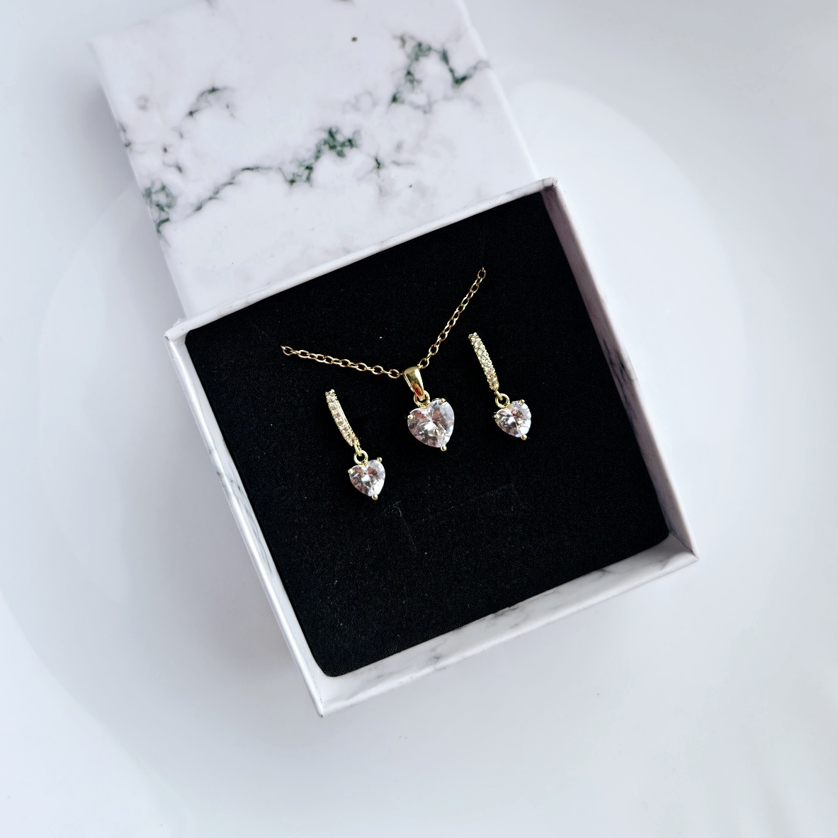 Širdelės nerūdijančio plieno komplektas